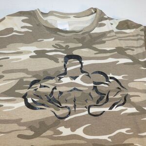 BODYBUILDING GYM RAT LIFT HARD OR GO HOME MUSCLE CAMO T SHIRT M PODAPENZA